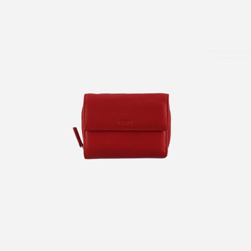Portafoglio Donna Extra Slim BiColor Porta Carte e Monete con Patella