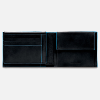 Portafoglio Uomo con Porta Documenti Blue Square